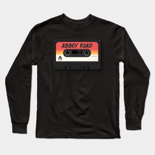 Abbey Road Handwritten on Cassette Long Sleeve T-Shirt